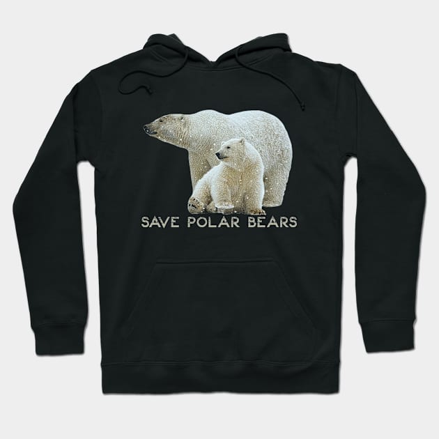 Save Polar Bears Hoodie by osaya